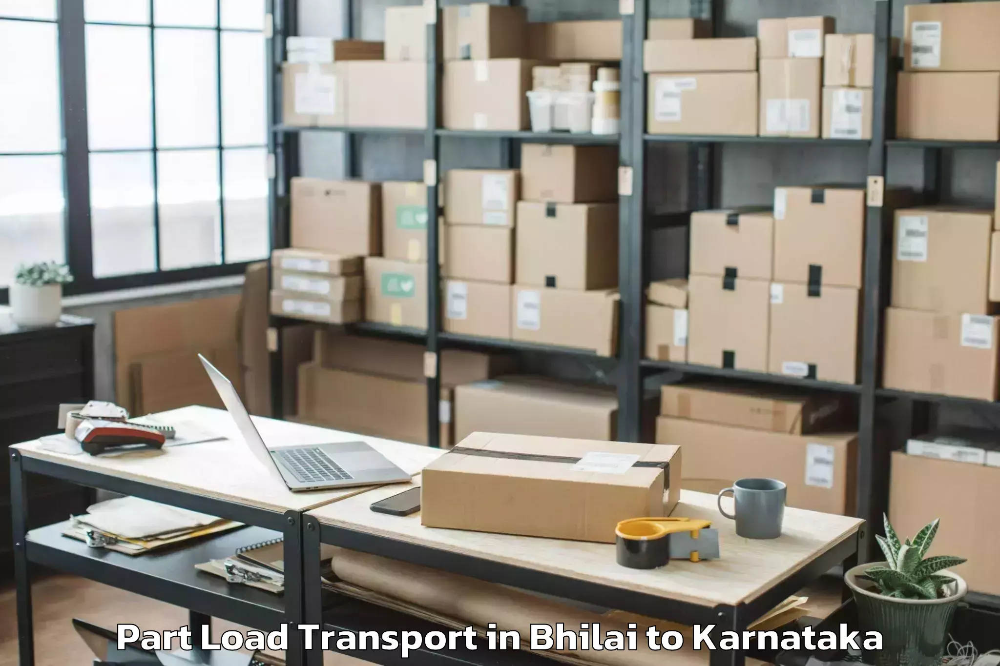 Leading Bhilai to Huliyar Part Load Transport Provider